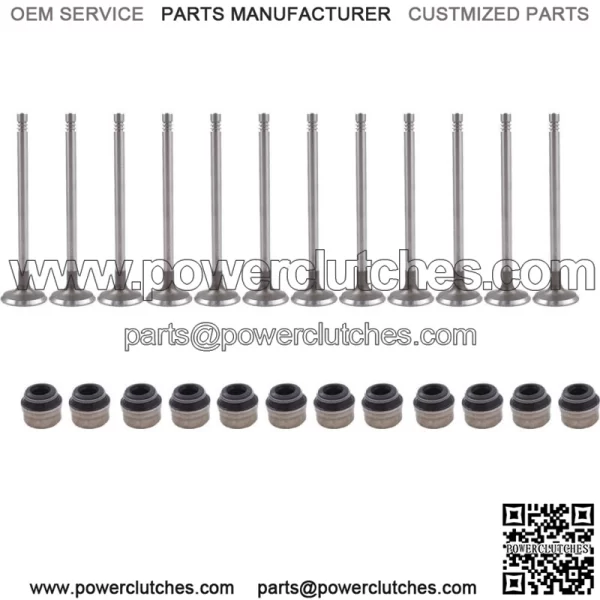 Intake Exhaust Valves For Audi A4 TT Volkswagen Passat Goft Jetta 1.8L DOHC 20V - Image 2