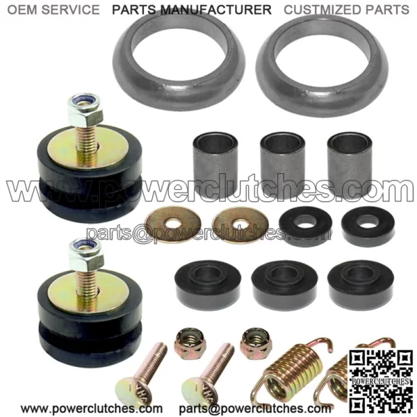 Polaris Sportsman 800 6X6 EFI 09-14 Exhaust Muffler Kit w/ Donuts (For: Polaris Sportsman 800)