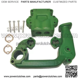2 piece intake and exhaust manifold fits John Deere 520 530 tractors