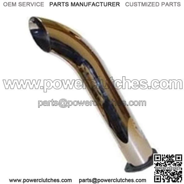 24" Dual Chrome Curved Exhaust Pipe Fits John Deere R 80 820 830