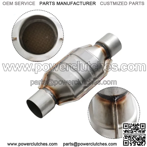 For Chevy Silverado 1500 GMC Ford 2PCS 2.5" Universal Catalytic Converter Sliver - Image 3