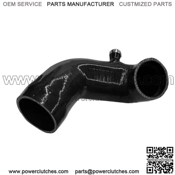 SxS Can-Am Maverick R Intake Tube -Airbox To Turbo- 5Ply Wire Rein. - Black