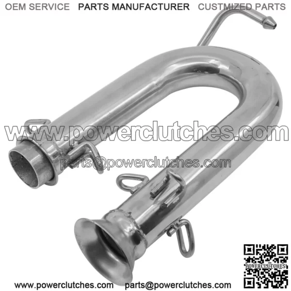 Exhaust Pipe For Yamaha Rhino 700 YXR700FSP 4x4 Sport Edition FI 2008-2013(For: Yamaha Rhino 700)