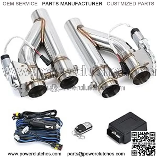2.5-inch double-open integrated Y-type exhaust valve remote control 2-in-1