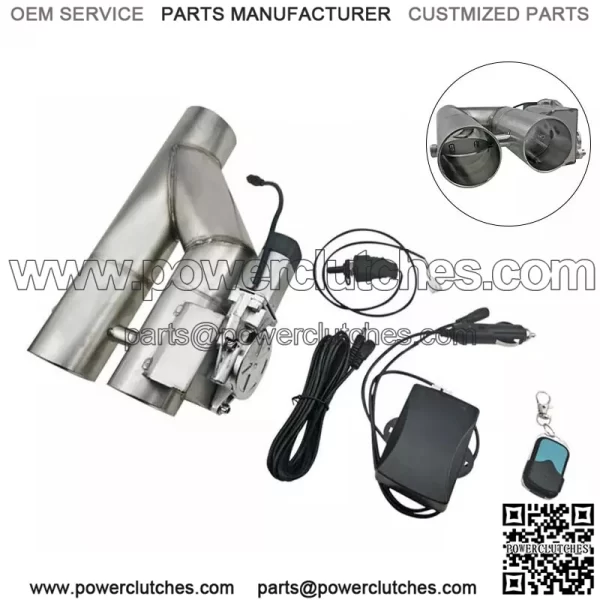 2.5-inch integrated straight exhaust valve remote control and manual