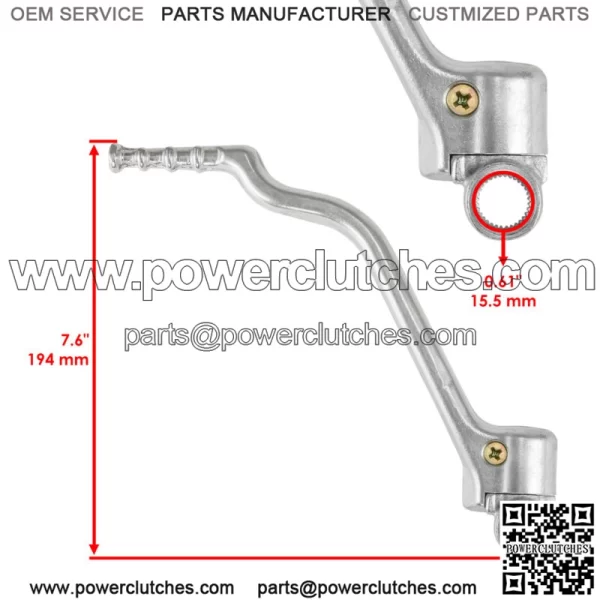 Kick Start Lever Pedal for Yamaha YZ250 YZ 250 2002-2024 Kick Starter - Image 2