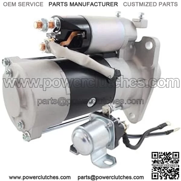 New Hi-Torque 24V Starter Motor Compatible with Mitsubishi Fuso Truck MS280/MS380-2 6D22 Dsl Eng 99-07 Kobelco Excavator SK300/SK400 6D22 1999-2007 Replaces M9T60171 M009T60171 ME152487 M9T60172 - Image 5