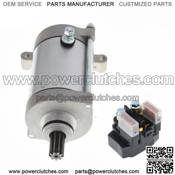 Starter and Solenoid Relay for Yamaha Wolverine 450 YFM450 2006 2007 2008-2010