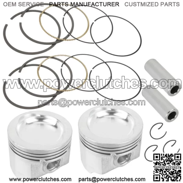 Set of 2 Cast Aluminum Cylinder and Pistons for Polaris Sportsman 800 EFI 2005-2014 (For: Polaris Sportsman 800) - Image 2