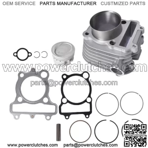 For Yamaha Bear Tracker 250 YFM250 1999-2004 Cylinder Piston & Upper Gasket Set