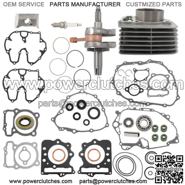 For 1999-2004 Honda 400EX 400X Crank Rod Engine Rebuild Kit Piston Gaskets