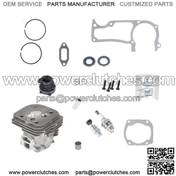 Cylinder Piston Gasket Set 365 372XP X-Torq For Husqvarna Chainsaw Parts 50mm