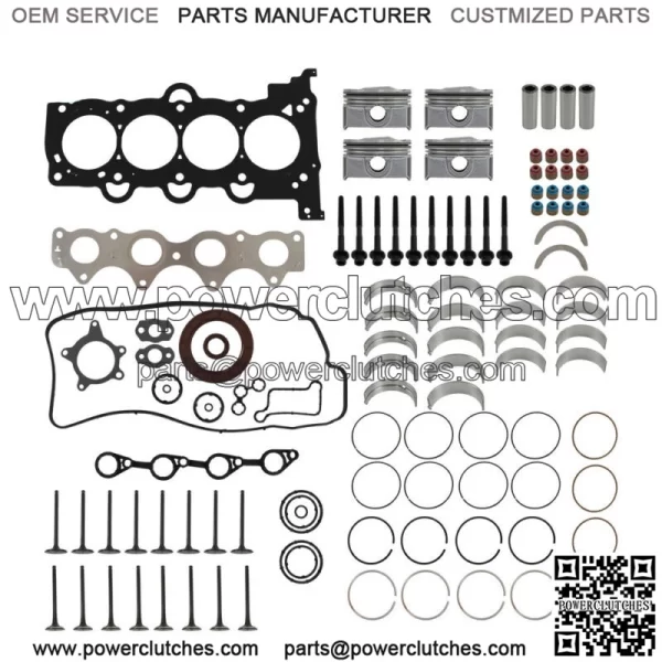 Hyundai 1.6L G4FD Engine Overhaul Kit with Gaskets and Connecting Rod