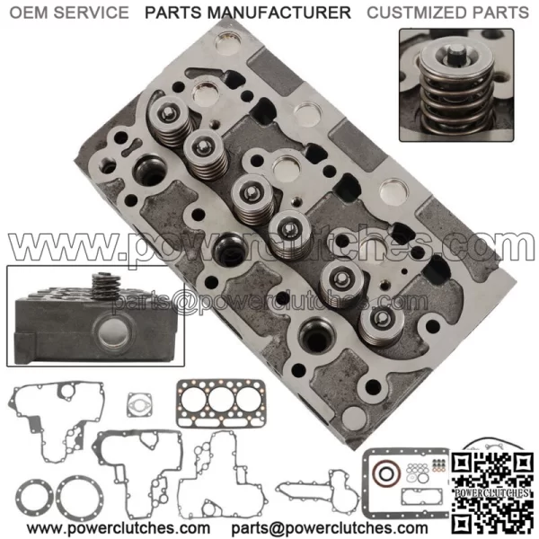 Complete Cylinder Head+Full Gasket For Kubota D1402 Bobcat 643 Skid Steer Loader