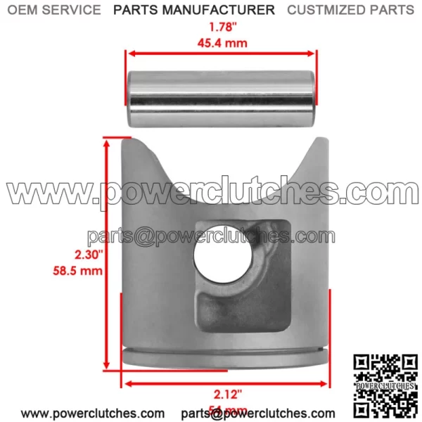 Piston & Ring For Yamaha YZ125 2005-2022 1C3-11631-03-D0 1C3-11633-00-00 - Image 2