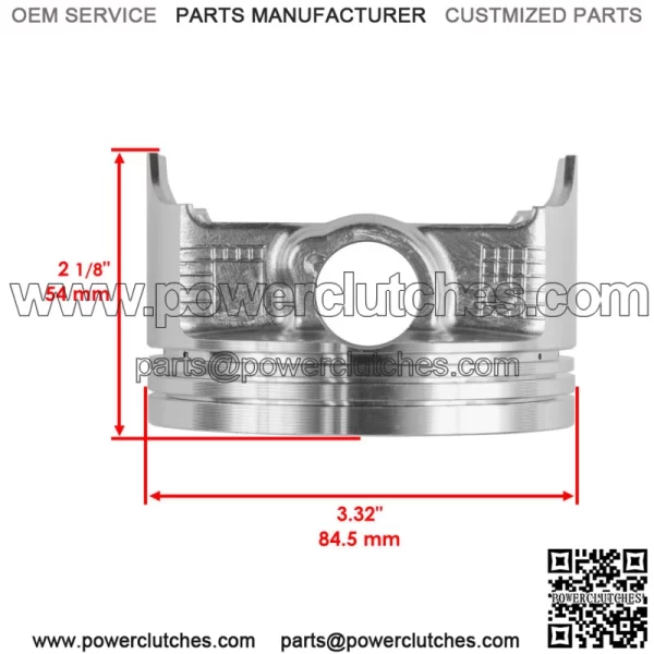 Front Cylinder Piston Ring fits Kawasaki Teryx 750 KRF750 2008 - 2011 85 mm Bore (For: Kawasaki) - Image 4