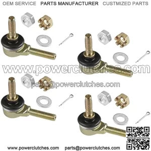 Two sets of tie rod ends compatible with Kawasaki Kvf400A Kvf400C Prairie 400 4X4 1997 1998 1999 2000