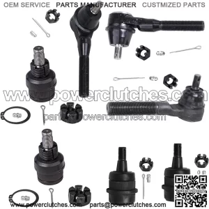 Front 7pcs Tie Rod Ball Joints For Jeep Grand Cherokee Wrangler TJ Comanche 3 Inner Outer Tie Rods 2 Lower Ball Joints 2 Upper Ball Joints Replacement