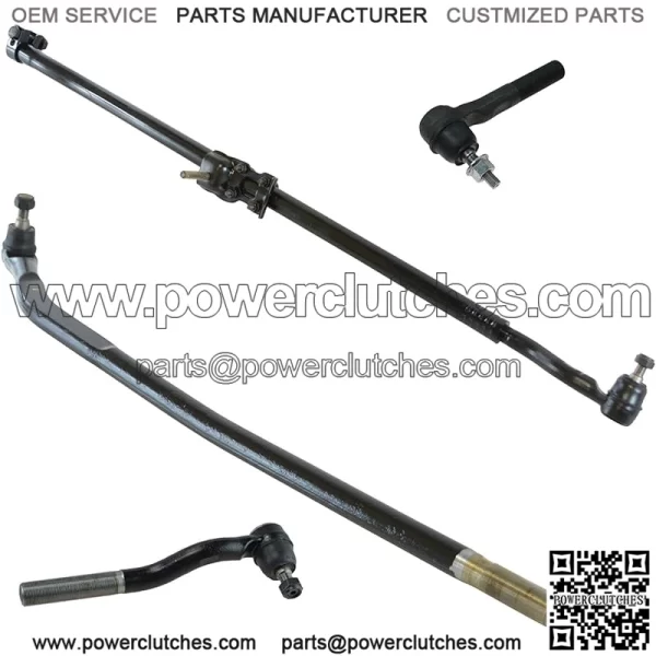 Piece Set Inner Outer Tie Rod Left Right For JK Wrangler 07-16
