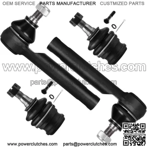 4Pcs Front Suspension Kit Outer Tie Rod End Lower Ball Joint Fits 2003-2006 For Subaru Baja 1993-2014 For Legacy 2000-2014 For Outback 2016-2019 For Crosstrek