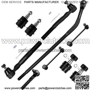 Suspension Assembly Front Inner and Outer Tie Rod Ends Front Upper and Lower Ball Joints Rear Anti-Roll Links Trailing Link for Jeep Wrangler 10 pcs.