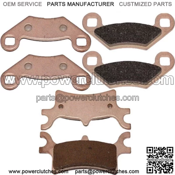 for Polaris Sportsman 800 EFI 2005-2009 Sintered Front & Rear Brake Pads (For: Polaris Sportsman 800)