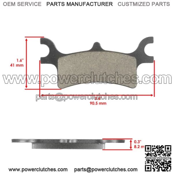 Brake Pads for Polaris Sportsman 800 EFI 6X6 2009-2014 Rear Brake Pads (For: Polaris Sportsman 800) - Image 2