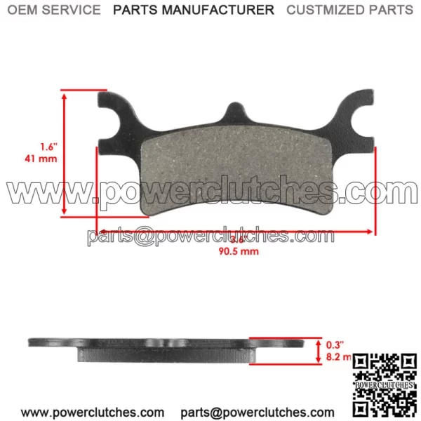 Brake Pads for Polaris Sportsman 800 EFI Intl HO 2005-2008 Front Rear Brakes (For: Polaris Sportsman 800) - Image 2