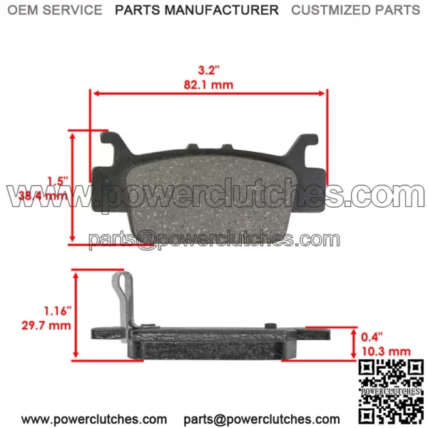 06431-HL4-A01 06432-HL4-A01 06451-HL4-A01 06452-HL4-A01 Brake pads for Honda - Image 3