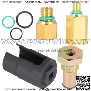 For 6.0L Ford Powerstroke IPR Valve Socket + Air Test Fitting + Fuel Rail Adapter