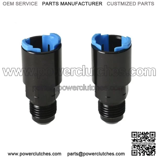 2x3/8" EFI 6AN Male Fuel Rail Fitting to Quick Disconnect Push-On Adapter