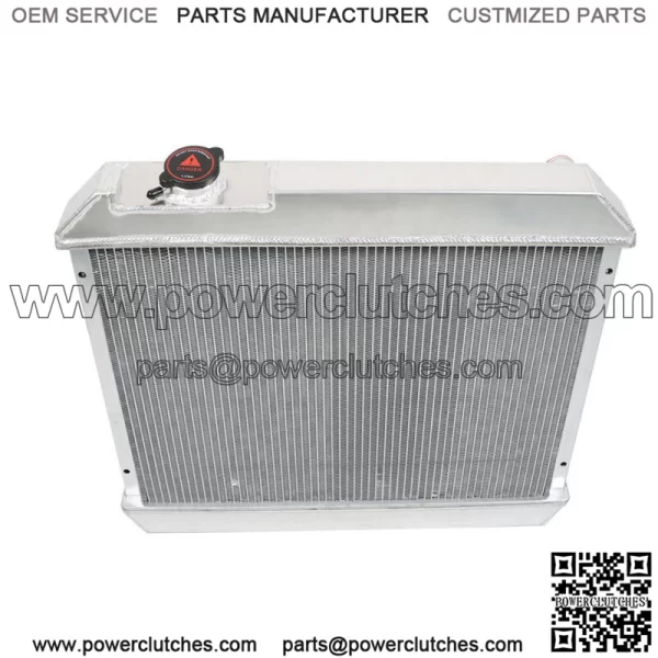 3 Rows Aluminum Radiator For 1963-1966 Chevy C10 C20 C30 K10 Truck V8 CC284 - Image 3
