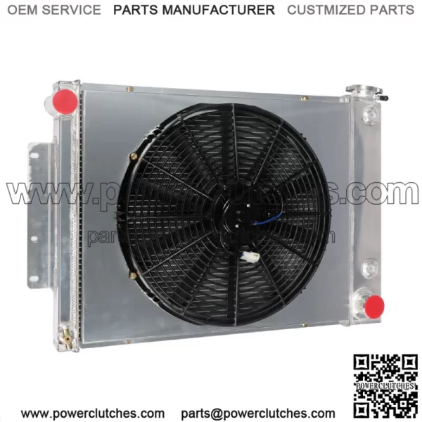 For 1967 68 69 Chevy Camaro Pontiac Firebird 3 Row Aluminum Radiator Shroud Fan - Image 3