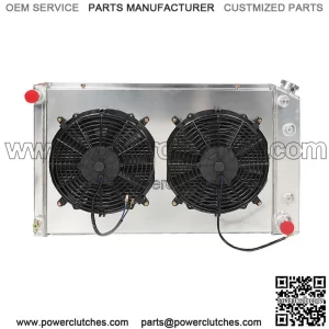 For Chevy 1970-81 Camaro/ 1978-87 Monte Carlo 3 Row Aluminum Radiator+Shroud Fan