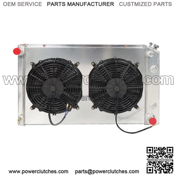 For Chevy 1970-81 Camaro/ 1978-87 Monte Carlo 3 Row Aluminum Radiator+Shroud Fan