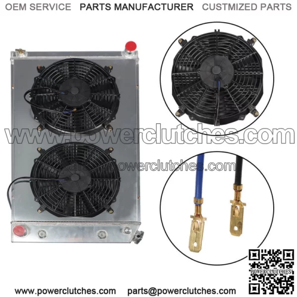 For Chevy 1970-81 Camaro/ 1978-87 Monte Carlo 3 Row Aluminum Radiator+Shroud Fan - Image 5