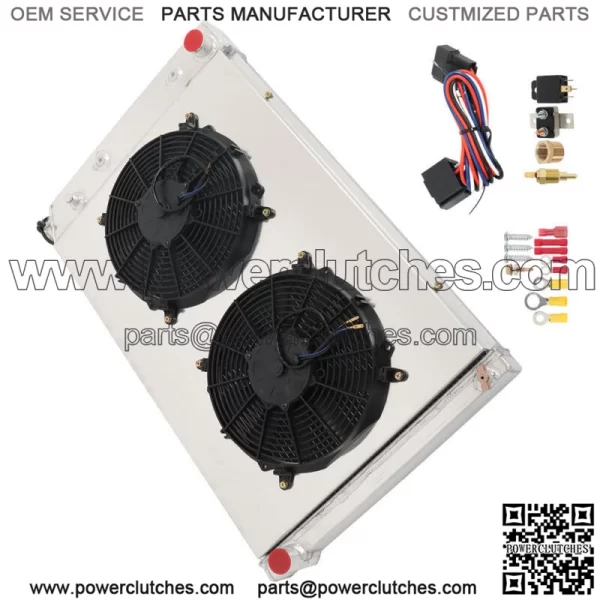 For 1973-1987 GMC Chevy C/K C10 C20 C30 K10/20 Truck CC716 3 Rows Radiator&Fan
