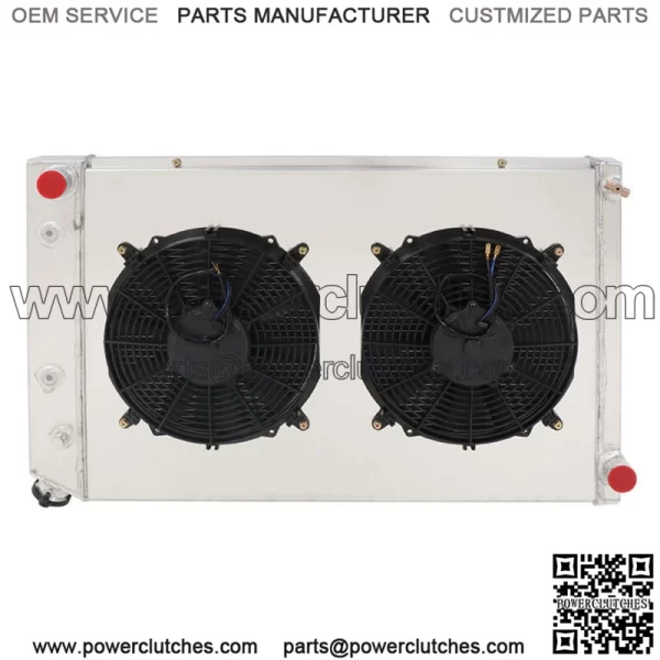For 1973-1987 GMC Chevy C/K C10 C20 C30 K10/20 Truck CC716 3 Rows Radiator&Fan - Image 3