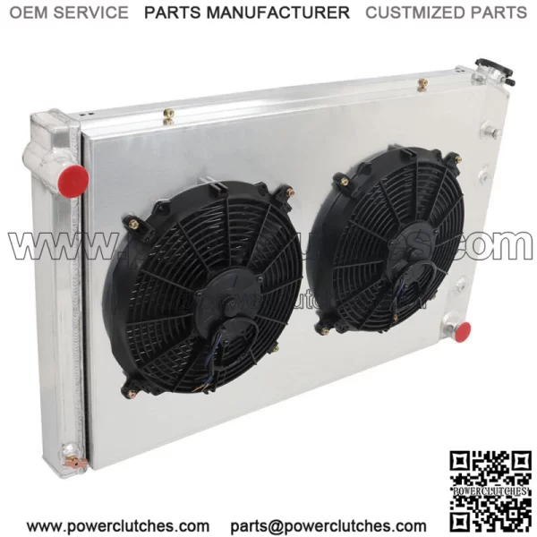 For 1973-1987 GMC Chevy C/K C10 C20 C30 K10/20 Truck CC716 3 Rows Radiator&Fan - Image 4