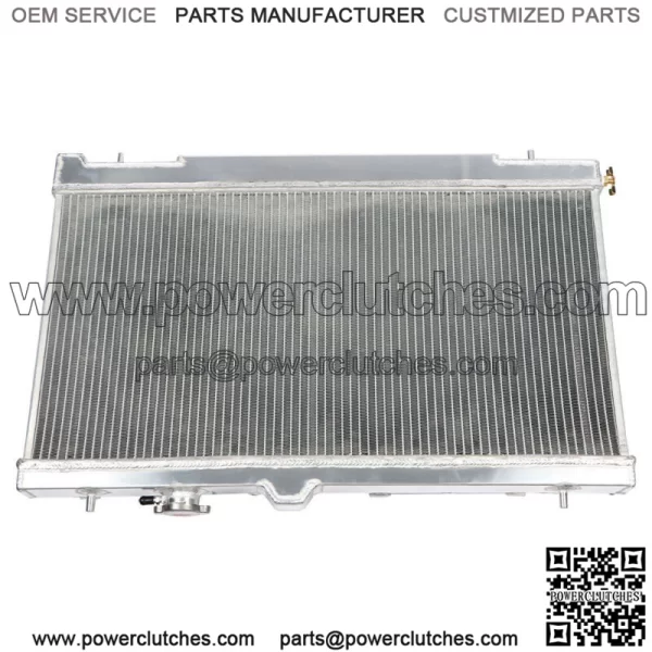 2-ROW Aluminum Core Racing Radiator+12v Fan Shroud For 2002-2007 Impreza Wrx Sti - Image 4