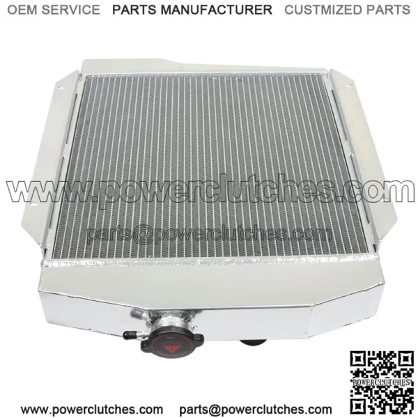 6167 Aluminum Radiator Silver For International Scout 1961-1971 4Row 2.5L MT - Image 2