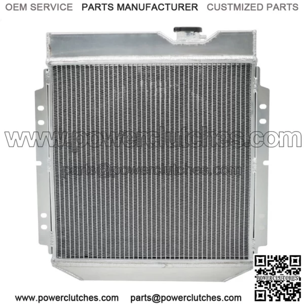 Aluminum Radiator 3 Row+Shroud Fan Relay For Ford 1960-65 Falcon/1965-66 Mustang - Image 5
