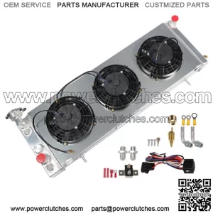 For 1992-2001 Jeep Cherokee XJ/Comanche Radiator +Shroud Fan Relay Kit Aluminum