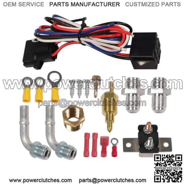 For 1992-2001 Jeep Cherokee XJ/Comanche Radiator +Shroud Fan Relay Kit Aluminum - Image 3