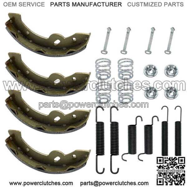 Brake Shoes w/Springs Pins Kit fit Golf Cart E-Z-GO Yamaha Gas Electric 1993+