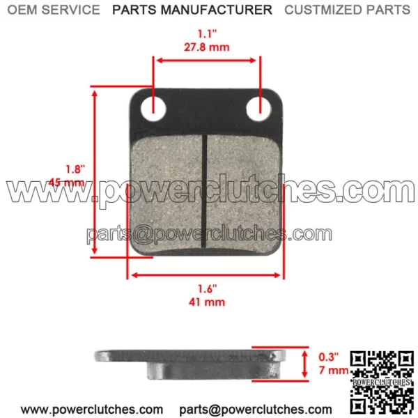 for Yamaha Grizzly 350 YFM350 4WD 2007-2014 Front Pads Rear Brake Shoes - Image 3