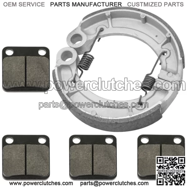 for Yamaha Grizzly 350 YFM350 4WD 2007-2014 Front Pads Rear Brake Shoes - Image 4