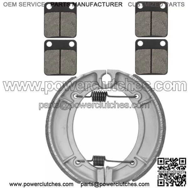 for Yamaha Big Bear 350 YFM350 1999 Front Brake Pads & Rear Brake Shoes