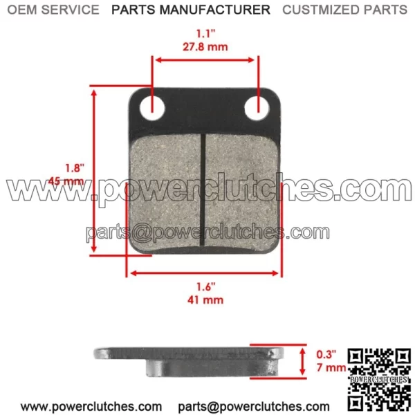 for Yamaha Big Bear 350 YFM350 1999 Front Brake Pads & Rear Brake Shoes - Image 3