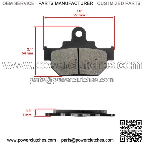 Front Brake Pads & Rear Brake Shoes for Suzuki LS650 Boulevard S40 2005-2017 - Image 3